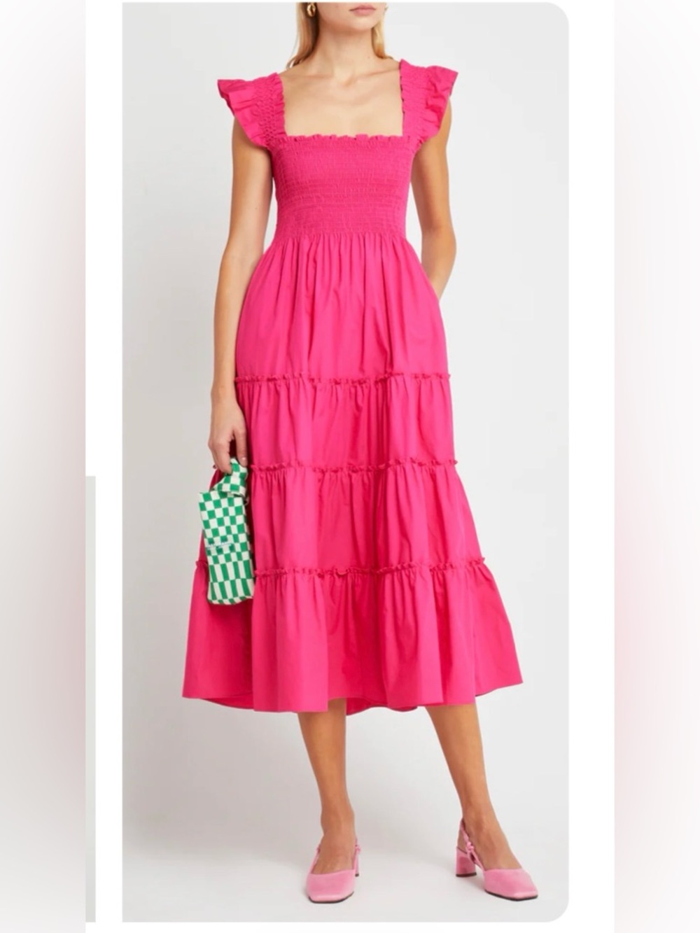 Few Moda Calypso Midi Dress Magenta